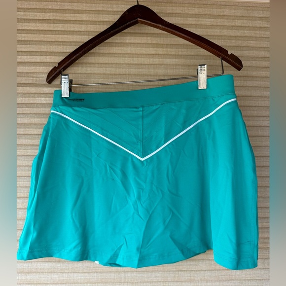 NWT ASICS Green Tennis Skirt with built in Compressions Shorts L - Picture 2 of 4